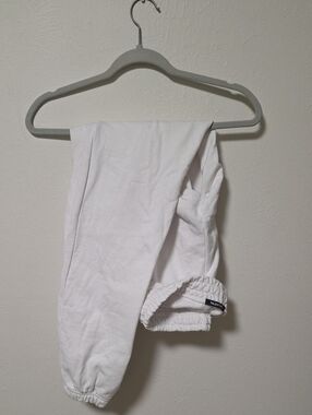 TALENTLESS White Heavyweight 500 GSM Sweatpants Joggers Size S